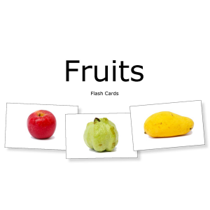 Little Day Out Flash Cards: Fruits (Volume 1)